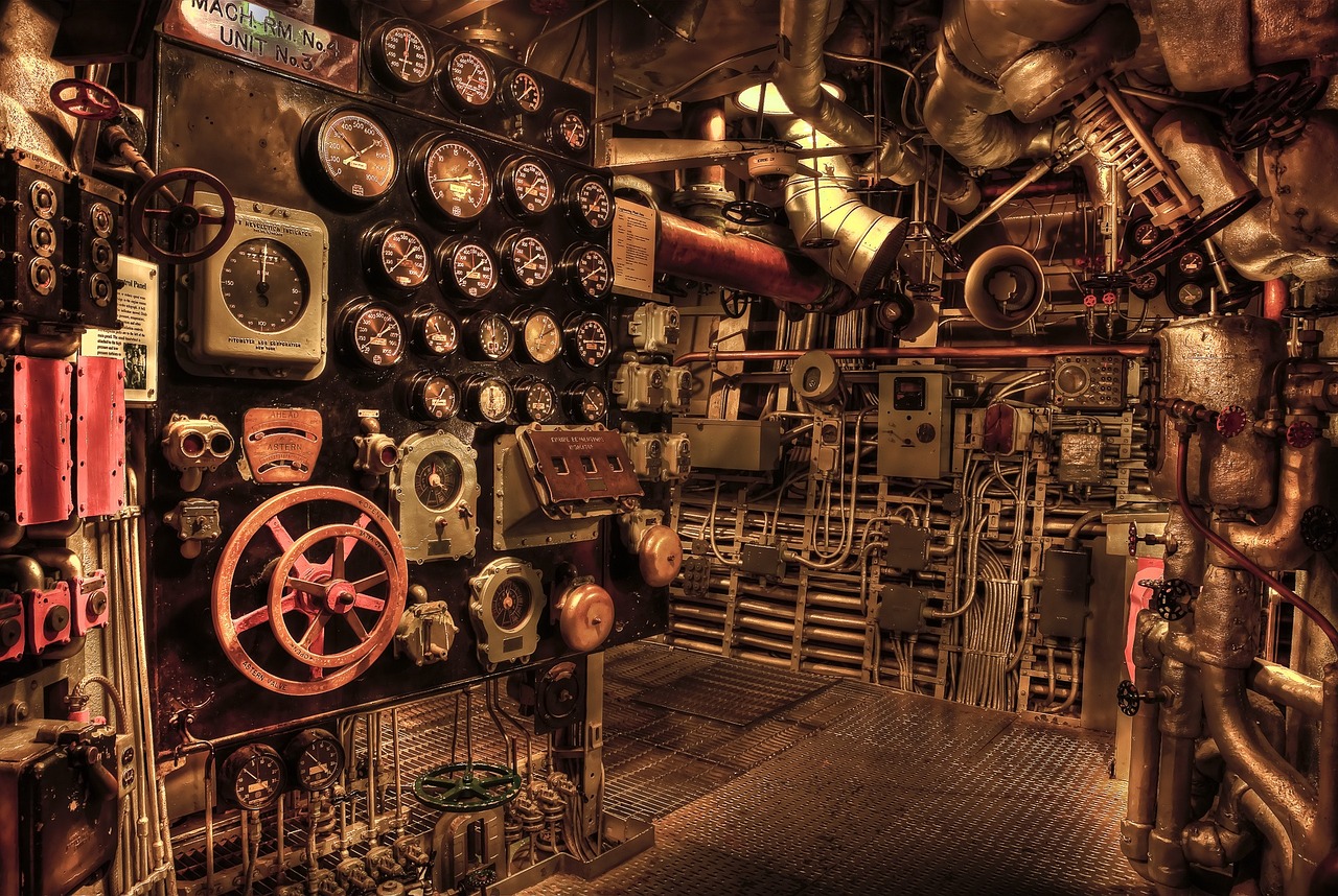 Ship engine room